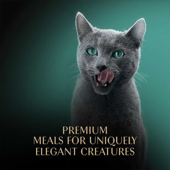 Perfect Portions Wet Cat Food Cuts in Gravy Variety Pack, Roasted Chicken Entree, with Sustainable Salmon, and Tender Turkey Entree, 2.6 Oz. Twin-Pack Trays (24 Count, 48 Servings)