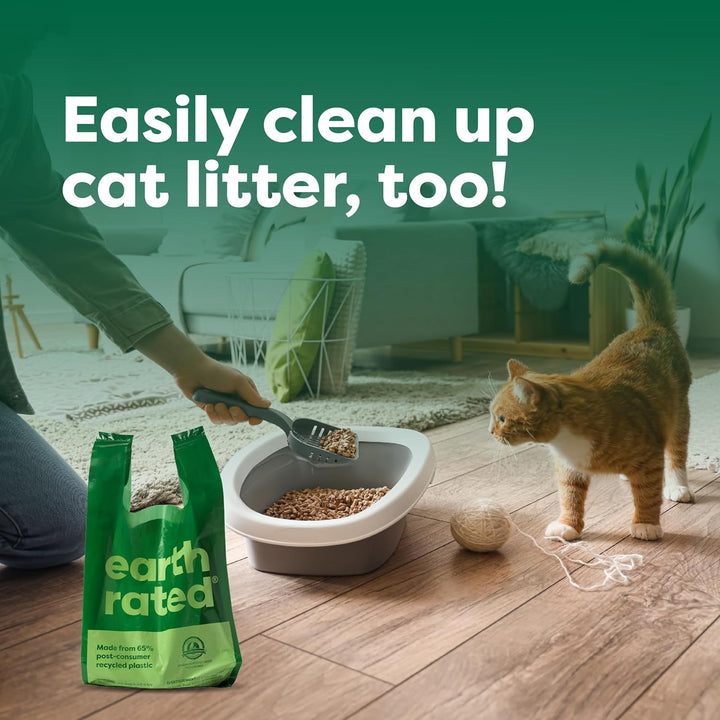 Dog Poop Bags with Handles, Extra Wide, Easy Tie and Guaranteed Leakproof, Lavender Scented, 120 Handle Bags