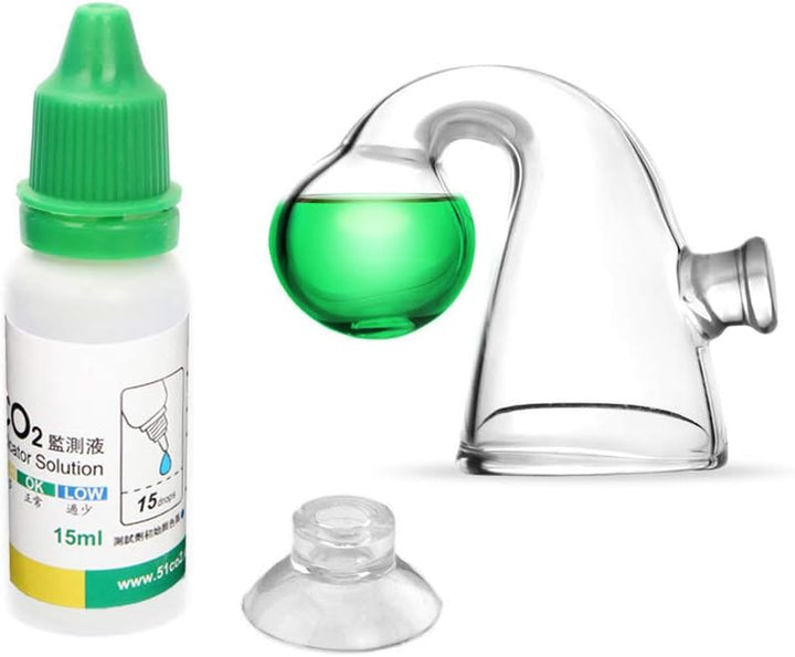 Aquatic CO2 Glass Drop Checker PH Momitor for Aquarium Plant Fish Tank Test CO2 Kit
