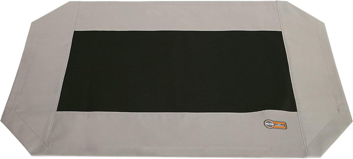 Dog Cot Replacement Cover, Designed to Fit K&H Large Pet Cots (Sold Separately), Indoor Outdoor, Breathable Cooling Mesh Center, Machine Washable - Large 42 X 30In Chocolate