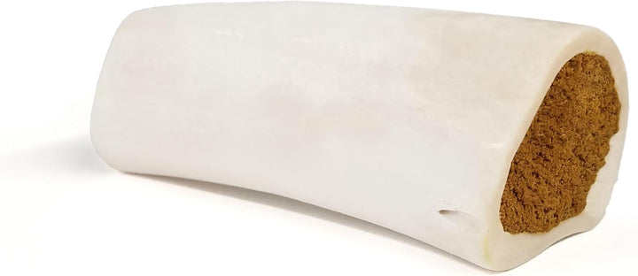 Stuffed Shin Bone, Long-Lasting Dog Chew Bones for Aggressive Chewers, High Protein Filled Bone Dental Chew for Dogs, Bacon & Cheese Flavor Filling, 5-6" for Large Dogs