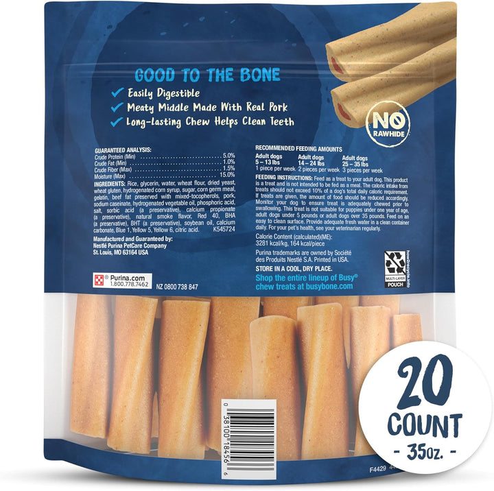 Bone Small Breed Adult Dog Chew Bone Treats, Mini - 20 Ct. Pouch