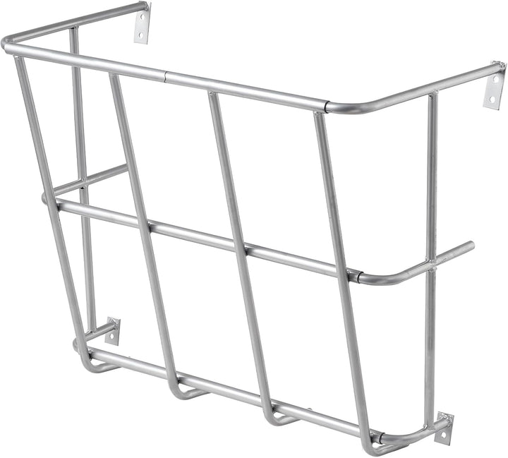 Livestock Feeder, 18.5 Gallons Large Capacity, Heavy-Duty Steel Goat Hay Rack, 24.4" Long Wall Mounted Horse Hay Holder, Multiple Sided Feeding Rack for Sheep Farm Livestock Indoor Outdoor