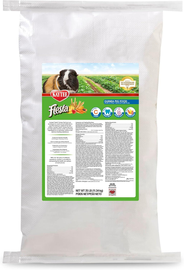 Fiesta Guinea Pig Food, Nutritious and Fun Blend, Supports Dental Health and Digestion, 4.5 Pounds