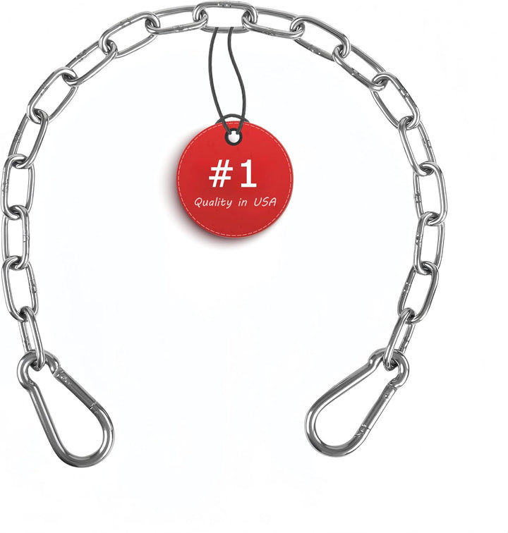 Gate Chain for Outdoor Fence - Rustproof Metal Gate Latch Chain with Hooks, Secure and Durable for Garden, Yard, and Farm Use - Easy Installation, Weather Resistant (1 Pack)