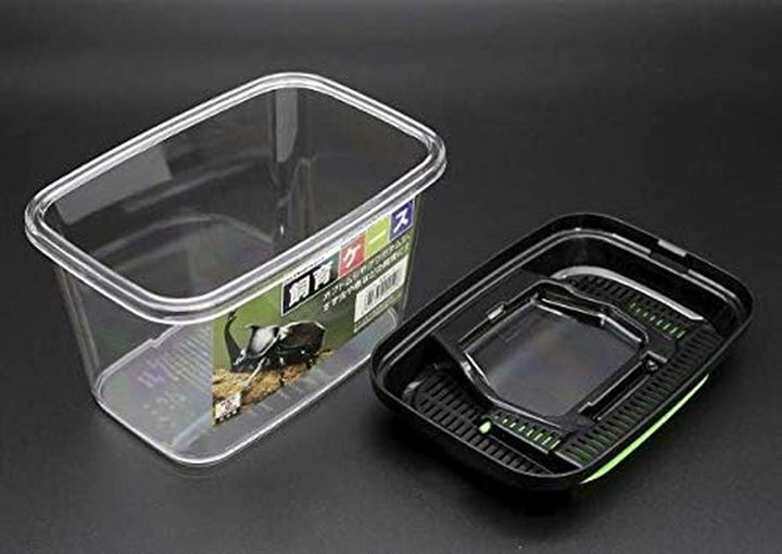 Critter Keeper with Handle, Easy to Observe, Terrarium for Bugs, Fish, Lizards, Crawfish, Frogs, or Snakes, Insect Cage, Made in Japan (1Pc)