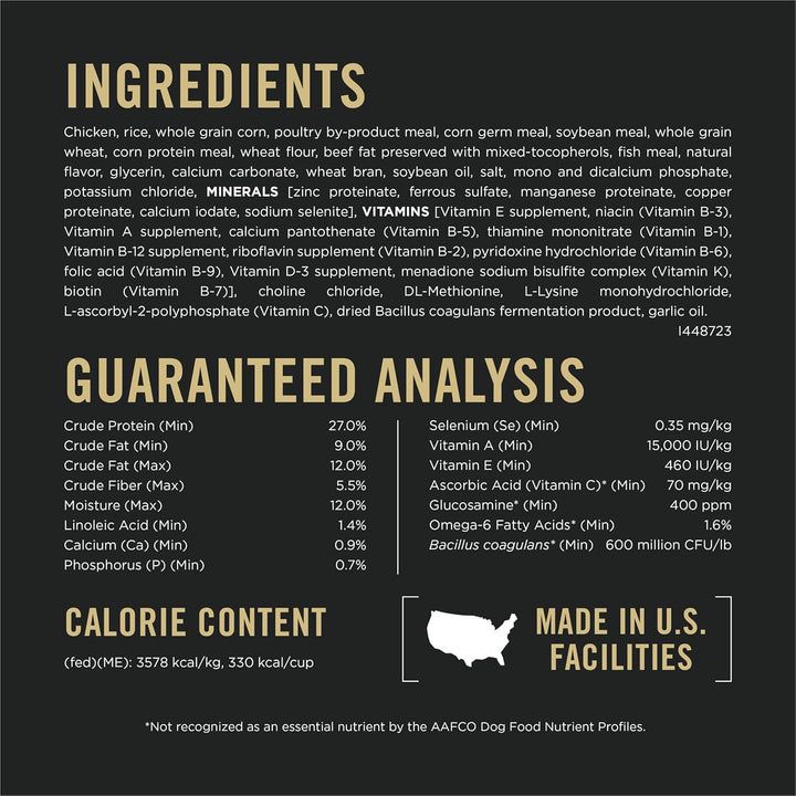 Weight Management Dog Food Dry, Shredded Blend Chicken and Rice Formula - 34 Lb. Bag