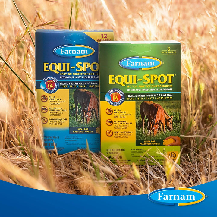 Equi-Spot, Horse Fly Control, Long-Lasting Protection, 6 Applications, 12-Week Supply for One Horse