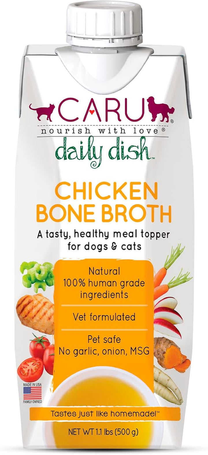 Daily Dish Chicken Broth Meal Topper for Dogs and Cats - 1.1 Lbs