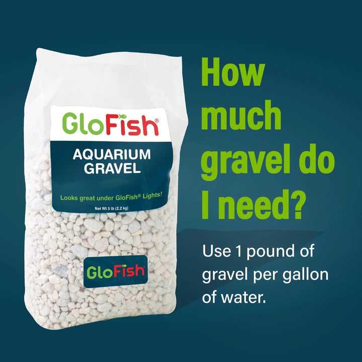 Aquarium Gravel 5 Pounds, White, Complements  Tanks (29022)