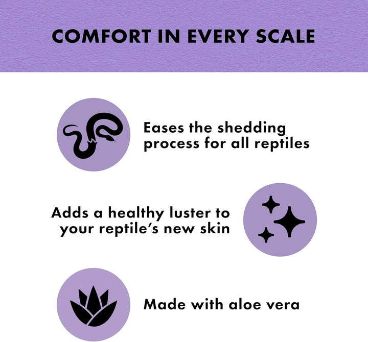 Shed-Ease Reptile Bath, Shedding Support and Penetrating Bath for All Lizards and Snakes