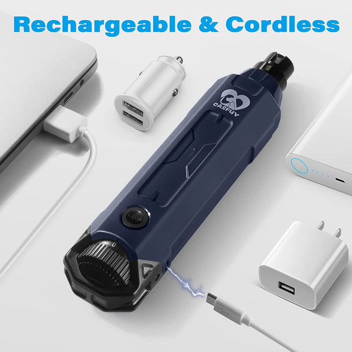 6-Speed Dog Nail Grinder - Newest Enhanced Pet Nail Grinder Super Quiet Rechargeable Electric Dog Nail Trimmer Painless Paws Grooming & Smoothing Tool for Large Medium Small Dogs (Blue)