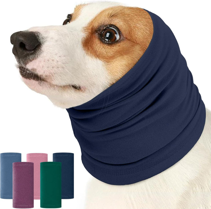 Dog Calming Hoodie Quiet Head Cover Sleeves-Ear Covers Hood for Noise Bath, the Grooming and Force Drying Head Protection for Anxiety Relief and Calming Dog Neck and Ear Warmer, Fireworks 1Pack