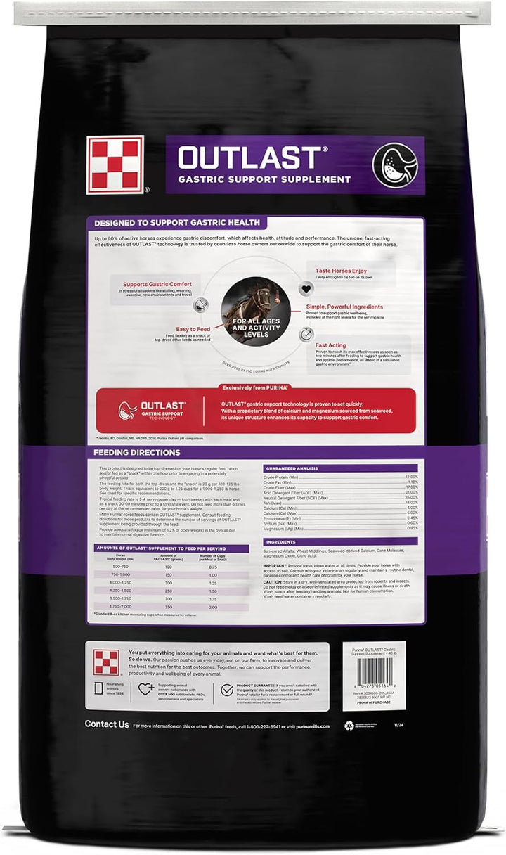 ® Outlast® Gastric Support Supplement, 40 Lb