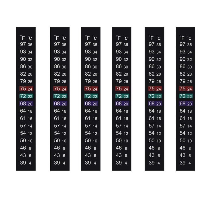 Brewing Thermometer Strip Adhesive Strip Thermometer Aquarium Thermometer Sticker Thermometer Sticker for Fish Tank/Kombucha 39℉ to 97℉ & 4℃ to 36℃