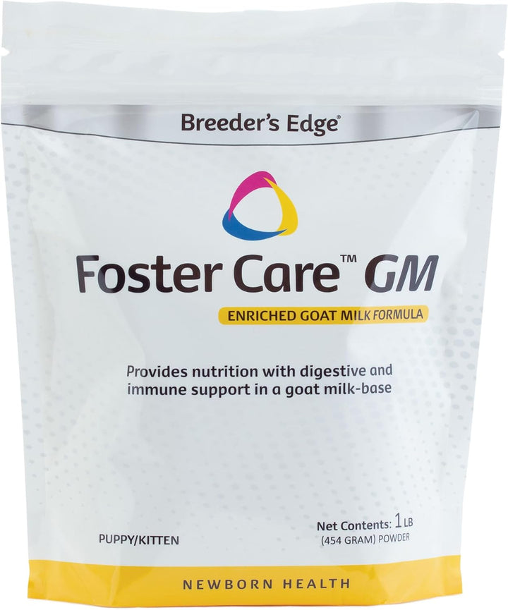 Breeder'S Edge Foster Care GM - Goat Milk Based Powdered Milk Replacer - Puppies , Kittens , Cats & Dogs Formula - Easy Digestion - 1 Lb