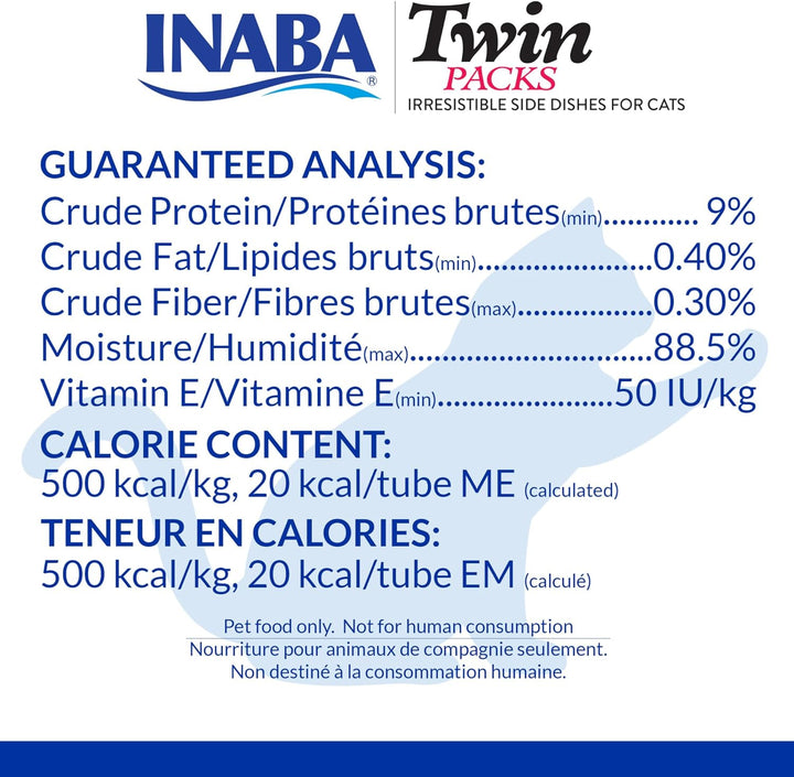 Twin Packs for Cats, Side Dish/Topper Cups, 1.4 Ounces per Serving, 12 Servings, Tuna & Chicken Recipe in Tuna Broth