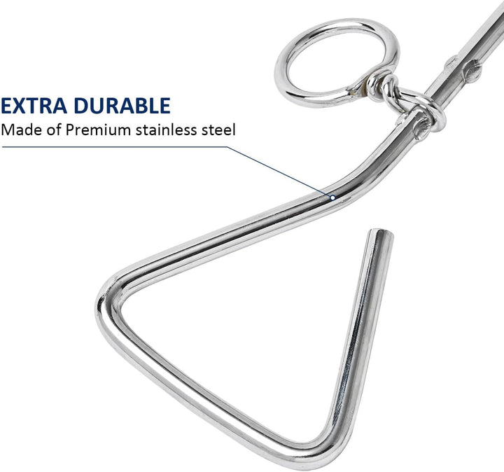 Dog Tie-Out Stake, Durable Silver Spiral Anchorstake, Secure Outdoor Tethering for All Cable Leash Chain, Camping Yard, Rust-Resistant, Easy Installation, Medium, 16 Inch