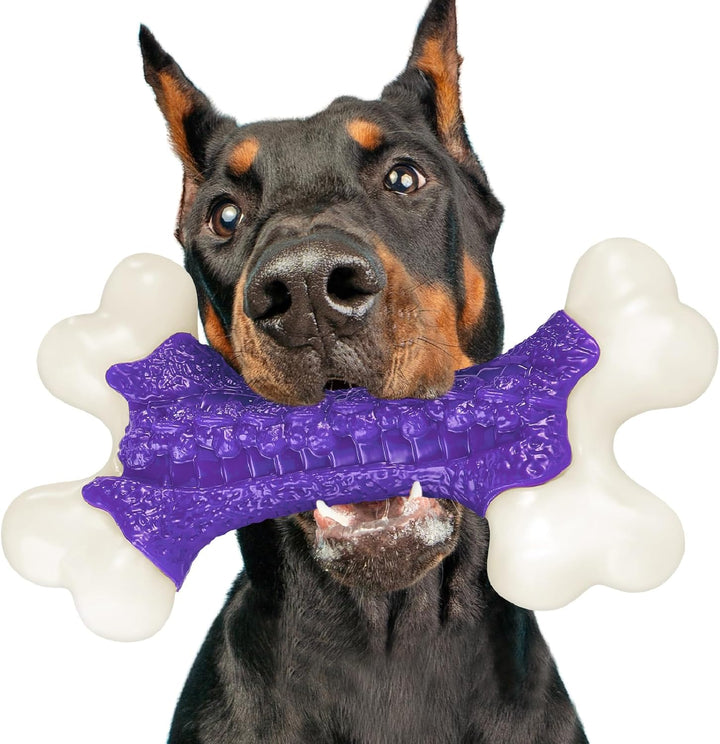 Tough Dog Toys, Toys for Aggressive Chewers Large Breed, Chew Dogs, Bone Toy Nylon Dogs Almost Indestructible