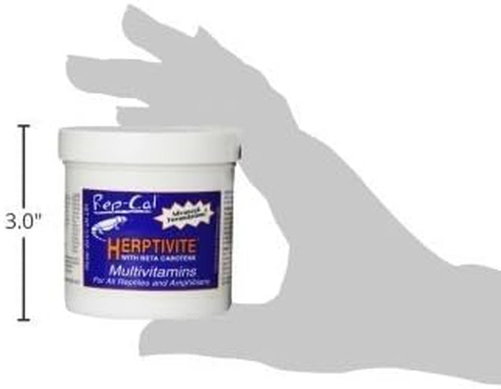 HERPTIVITE Multivitamin for Reptiles and Amphibians (3.3 Oz) Blue Bottle, 1 Pack