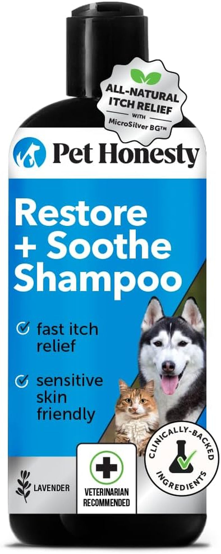 Chlorhexidine Cat & Dog Seasonal Itch Relief Shampoo, for Allergies, Itching, Skin and Coat Supplement, Helps Shedding, Hot Spots, Deodorizing Dog Shampoo & Grooming Supplies,16Oz