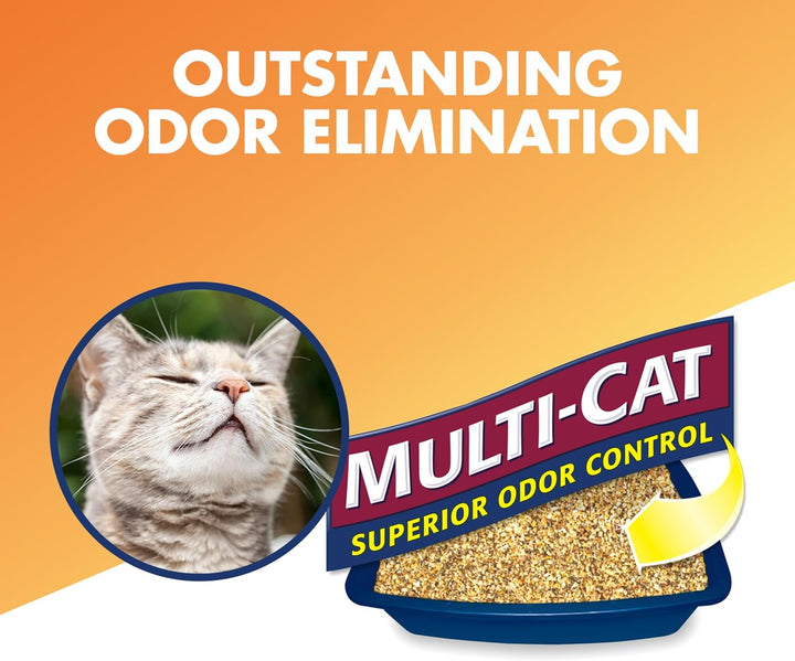 Naturals Clumping Cat , Litter Odor Control, Multi Cat Litter, 18 Lb. Bag