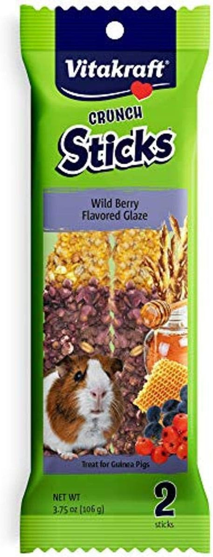 Guinea Pig Fruit & Honey Treat Sticks 2 Pack, 3.5 Ounce