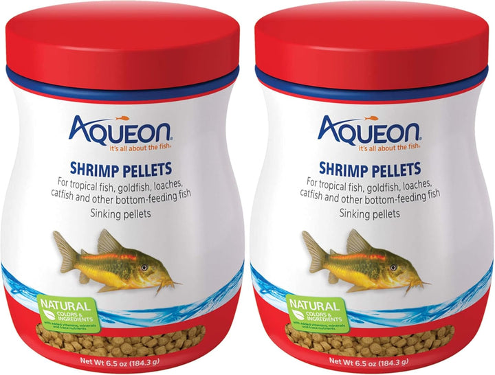 Shrimp Pellets Sinking Food for Tropical Fish, Goldfish, Loaches, Catfish and Other Bottom Feeding Fish, 6.5 Ounces