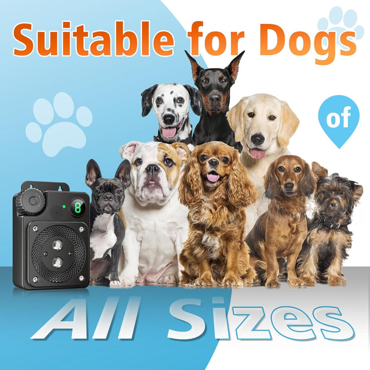 Anti Barking Devices, Ultrasonic Dog Bark Deterrent Devices, Dog Barking Deterrent Devices, Dog Barking Stopper, anti Barking Device for Dogs Long Range 50Ft, Bark Box Indoor Outdoor for Dogs Training