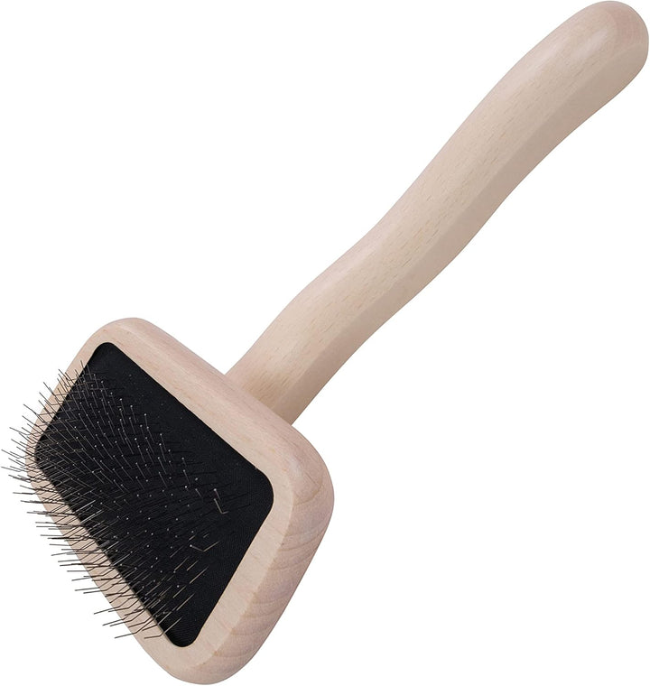 Big G Dog Slicker Brush for Dogs (Goldendoodles, Labradoodles, Poodles), Groom like a Professional, Fluff Detangle Style, Saves Time Energy, Coral, Large