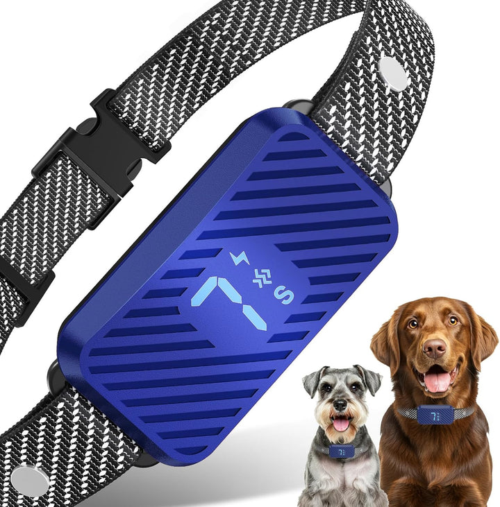 Dog Bark Collar for Large Medium Small Dogs, Effective No-Bark Collar, Smart Barking Collar, Rechargeable Bark Collar with 7-Level Sensitivity, 3 Beep & Vibration Modes, Waterproof, Orange