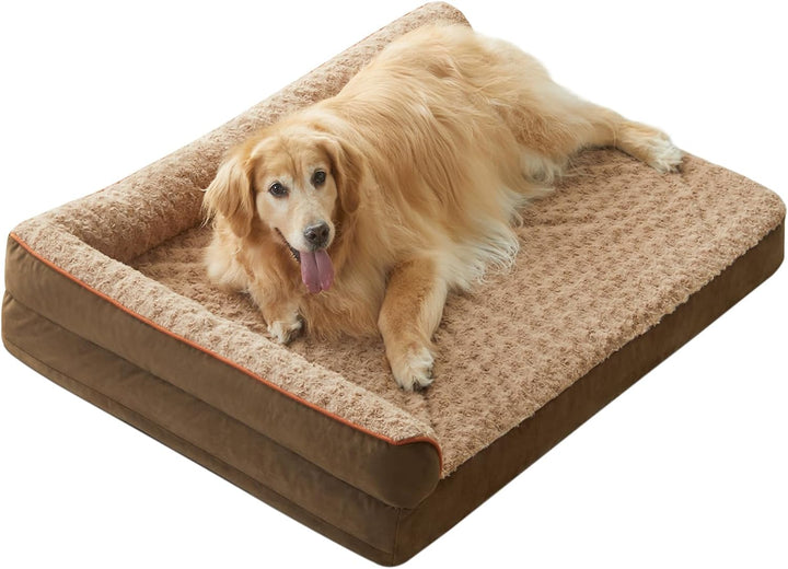 Orthopedic Dog Bed for Large Dogs-Big Waterproof Sofa Dog Bed with Removable Washable Cover, Washable Pet Bed with Waterproof Lining and Nonskid Bottom,Pet Bed for Large Dogs
