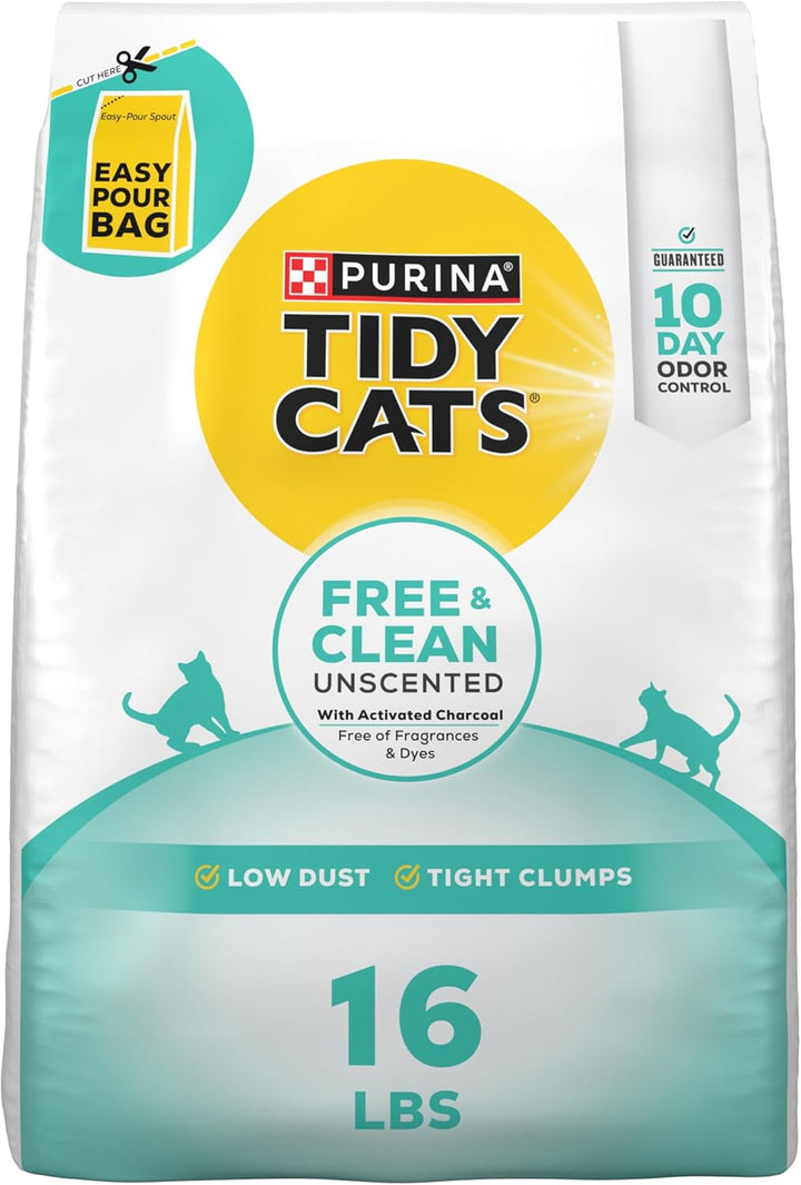 Purina  Free and Clean Unscented Cat Litter - 38 Lb. Box