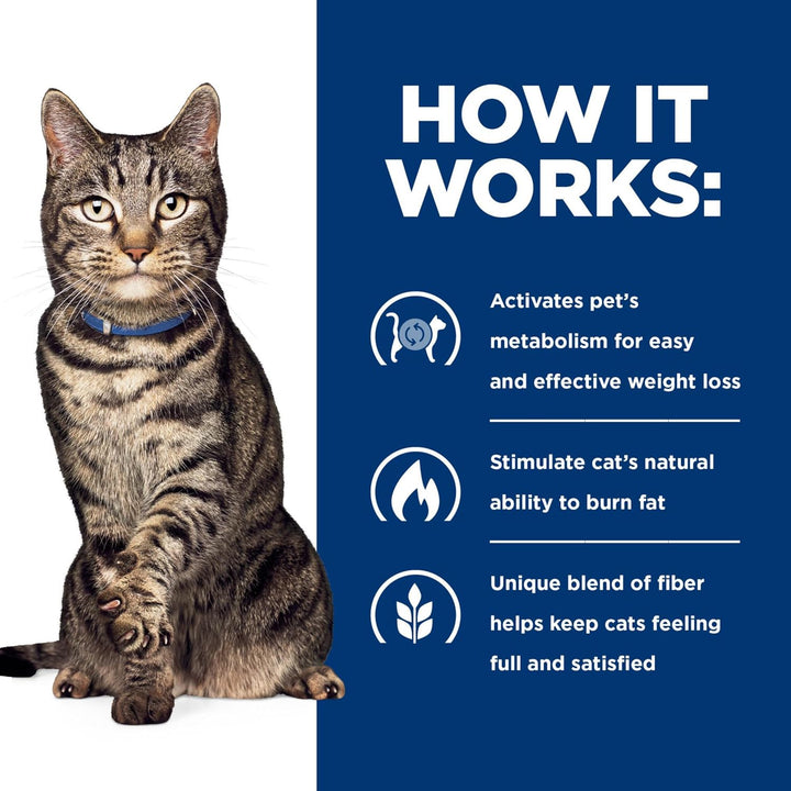 Metabolic Weight Management Chicken Flavor Dry Cat Food, Veterinary Diet, 4 Lb. Bag