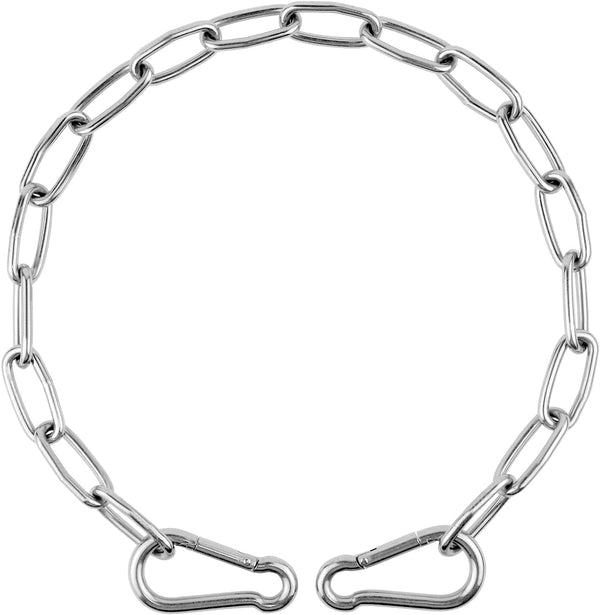 Gate Chain for Outdoor Fence - Rustproof Metal Gate Latch Chain with Hooks, Secure and Durable for Garden, Yard, and Farm Use - Easy Installation, Weather Resistant (1 Pack)