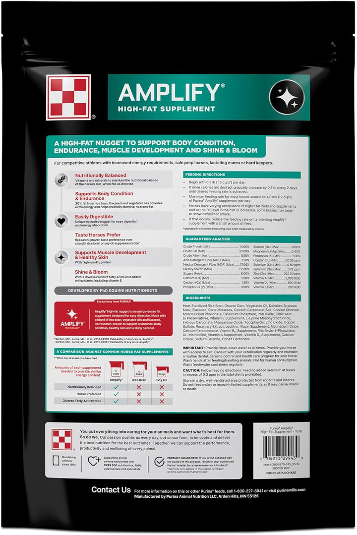 | Amplify High-Fat Horse Supplement (10 LB) Bag