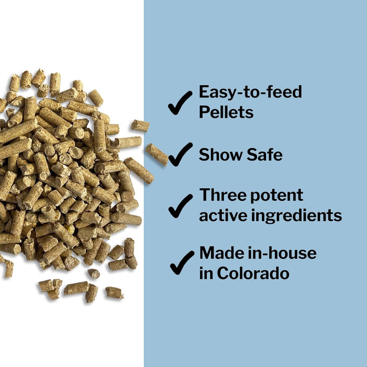 Calming Equine Supplement 5LB Bag – Anxiety Relief and Enhanced Focus for Horses – L-Tryptophan, Thiamine & Magnesium