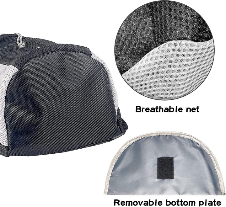 Dog Carrier Backpack, Comfortable Doggy Front Backpack Pet Puppy Carrier Travel Pack with Breathable Head Out Design and Padded Shoulder for Walking Biking Hiking Camping