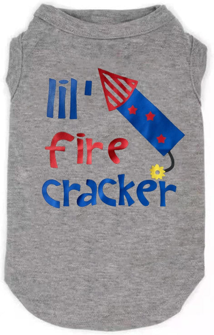 Dog Shirts for Pet Clothes Soft Breathable Puppy Shirts Pop Culture Thing 1 to Thing 9 Printed Pet T-Shirt (RED-2, Large)