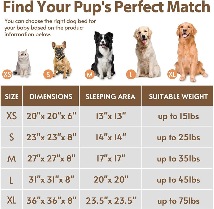 Small Dog & Cat Beds for Indoor Cats, Donut Cuddler Warming Soft Dog Beds with Anti-Slip Bottom, round Calming Fluffy Plush Faux Fur Cushion Bed for Small Medium Dogs (20", Smoke Grey)