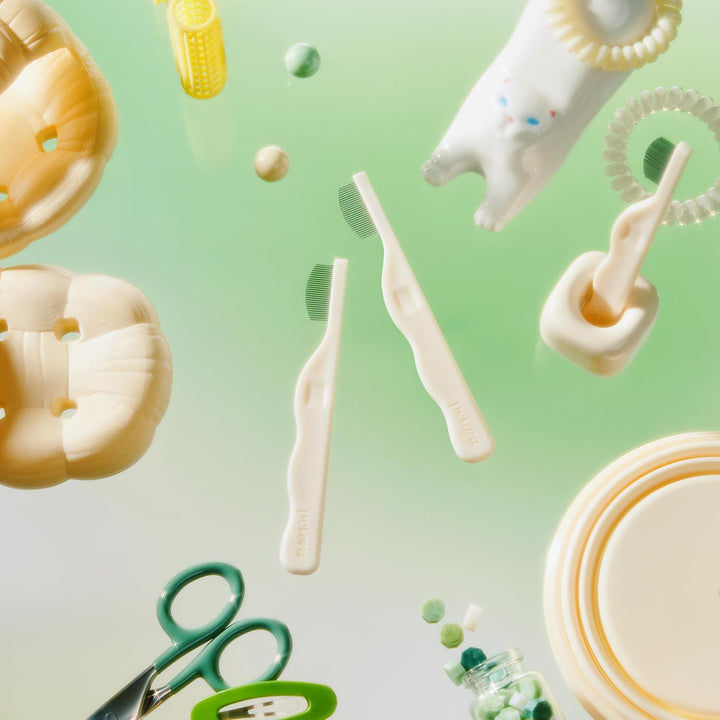 [] BRUSH on ME Gentle Facial & Eye Comb for Dogs & Cats | Smooth & Stress-Free Tear Stain Remover | Fine-Tooth Grooming Tool with Rounded Tips | Comfortable Grip for Daily Pet Grooming