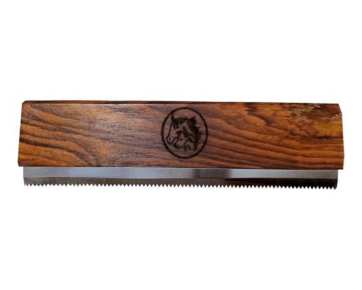 Original Deshedding Grooming Tools for Horse, Cats & Dogs Easy Ergonomic Wooden Handle Professional Brush Grooming Tool, Remove Painlessly 95 Percent of Lose Hair Fur & Dirt (5 Inch)