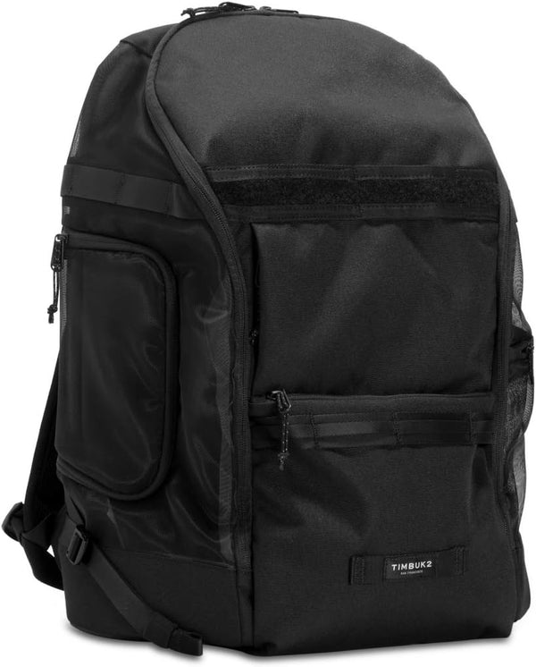 Muttmover Luxe Backpack, Jet Black, Medium