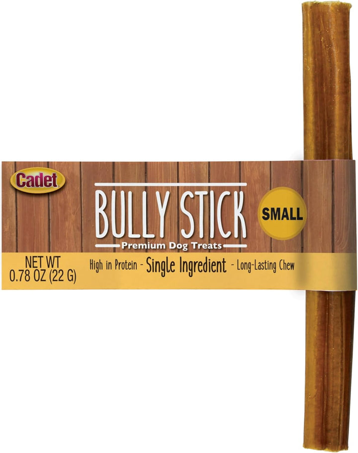 Bully Sticks for Small Dogs – All-Natural Beef Pizzle, High Protein, Low Fat, Long-Lasting, Grain & Rawhide-Free Dog Chews for Aggressive Chewers, Small (12 Ounce)