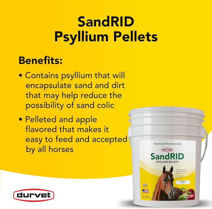 /Equine 699629 Sandrid Psyllium Pellets for Equine, 20 Lb