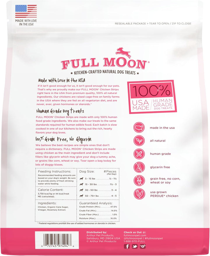 Chicken Strips Healthy All Natural Dog Treats Human Grade Made in USA Grain Free, 1.5 Pound (Pack of 1)