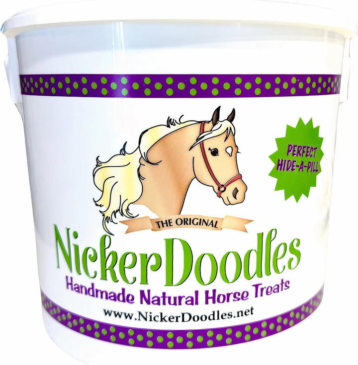 Horse Treats - 2 Lb Pail - Effortlessly Give Medications with Our Soft Baked Treats - Training Treats Are the Perfect Motivator - No Additives or Preservatives