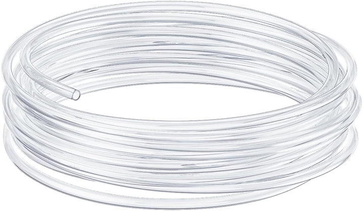 Aquarium Airline Tubing 6.5 Feet Standard 3/16" Aquarium Tubing for Fish Tank Air Pump, Flexible Kink-Resistant Pure PVC Hose for Aquarium Garden Terrarium Pond