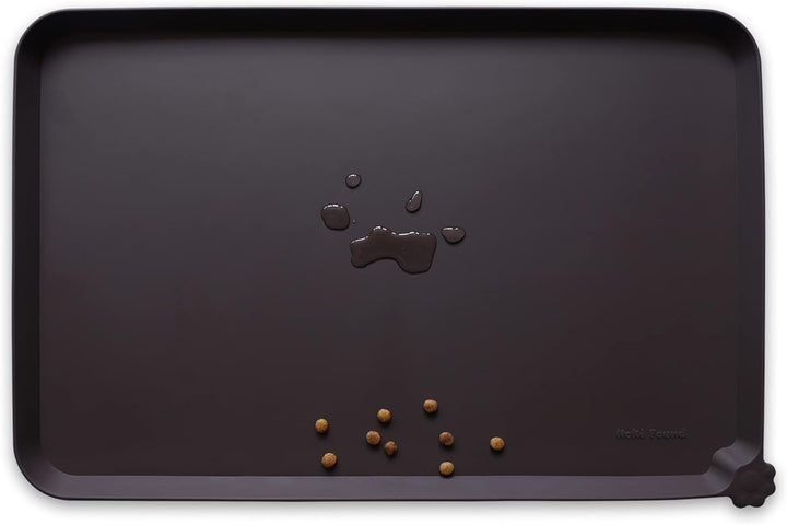 -Waterproof Pet Feeding Mats with High Lips - Multiple Size and Colors for Dogs, Cats & Others-G