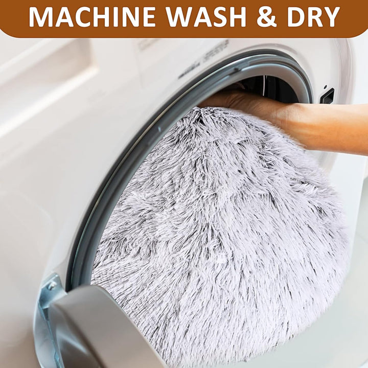 Cat Tunnel with Cat Bed for Indoor Cats, under Christmas Tree Soft Plush Peekaboo Cat Cave Donut Tunnel, Multifunctional Playground Toys Hideplace for Kittens, Rabbit, Ferret (Grey)